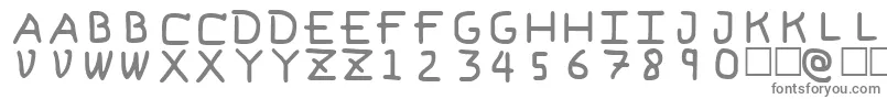 Шрифт PfVvbf6 – серые шрифты