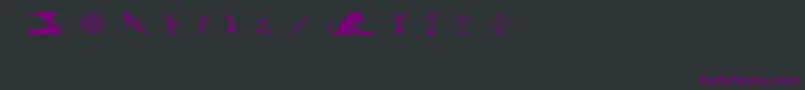 GutoLacazPw Font – Purple Fonts on Black Background