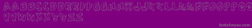 PerspectivoTfb Font – Gray Fonts on Purple Background