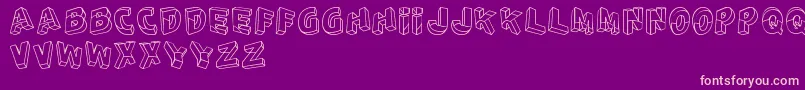 PerspectivoTfb Font – Pink Fonts on Purple Background