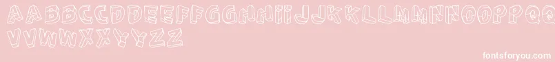 PerspectivoTfb Font – White Fonts on Pink Background