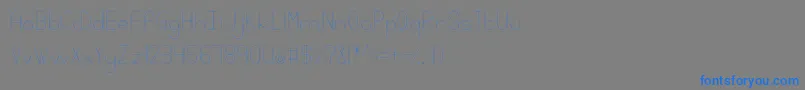Шрифт Linlegreyregular – синие шрифты на сером фоне