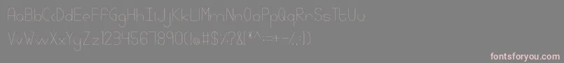 Linlegreyregular Font – Pink Fonts on Gray Background