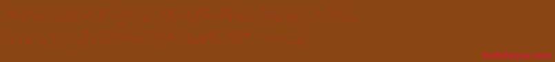 Linlegreyregular Font – Red Fonts on Brown Background