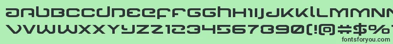 Gunrunnerexpand Font – Black Fonts on Green Background