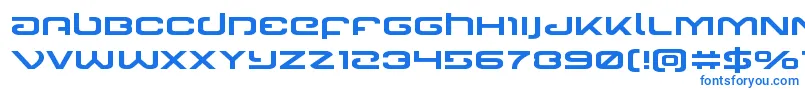 フォントGunrunnerexpand – 青いフォント