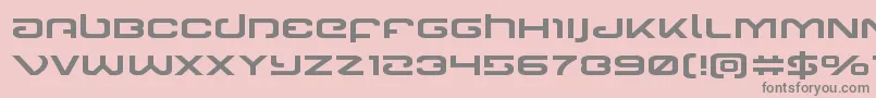 Gunrunnerexpand Font – Gray Fonts on Pink Background