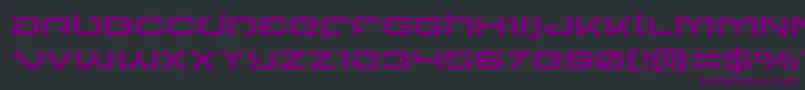 Gunrunnerexpand Font – Purple Fonts on Black Background