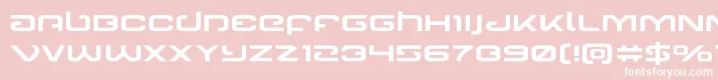 Gunrunnerexpand Font – White Fonts on Pink Background
