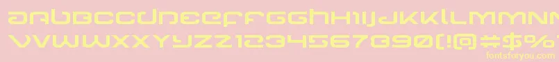 Gunrunnerexpand Font – Yellow Fonts on Pink Background