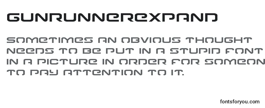 Gunrunnerexpand Font