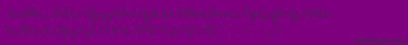 Inscreamingcolor-Schriftart – Schwarze Schriften auf violettem Hintergrund