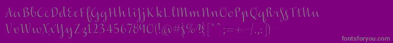 fuente Inscreamingcolor – Fuentes Grises Sobre Fondo Morado