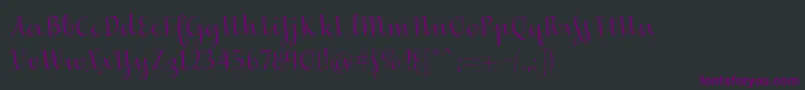Inscreamingcolor Font – Purple Fonts on Black Background