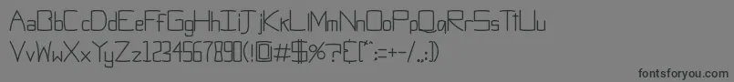 ObtiSans Font – Black Fonts on Gray Background