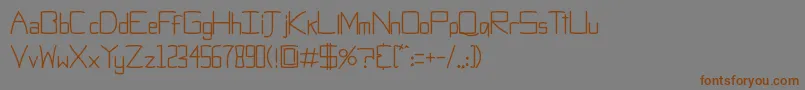 ObtiSans Font – Brown Fonts on Gray Background