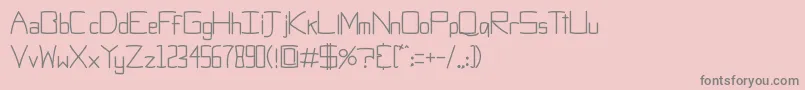 ObtiSans Font – Gray Fonts on Pink Background