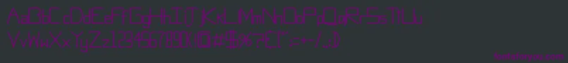 ObtiSans Font – Purple Fonts on Black Background