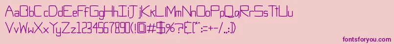 ObtiSans Font – Purple Fonts on Pink Background