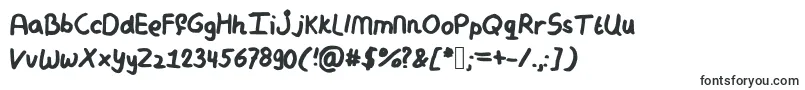 Mymessyhandwriting-Schriftart – Schriftarten, die mit M beginnen
