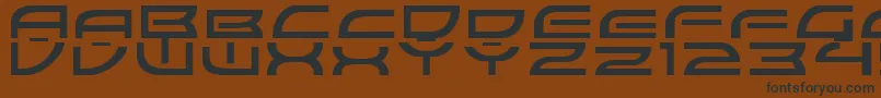 ColonyWarsNormal Font – Black Fonts on Brown Background