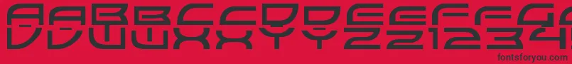 ColonyWarsNormal Font – Black Fonts on Red Background