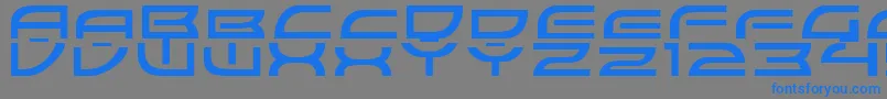 ColonyWarsNormal Font – Blue Fonts on Gray Background