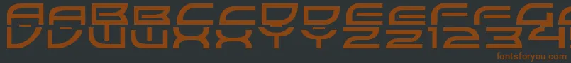 ColonyWarsNormal Font – Brown Fonts on Black Background