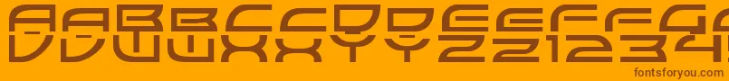 ColonyWarsNormal Font – Brown Fonts on Orange Background