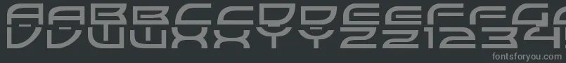 ColonyWarsNormal Font – Gray Fonts on Black Background