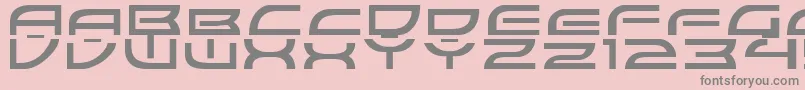 ColonyWarsNormal Font – Gray Fonts on Pink Background