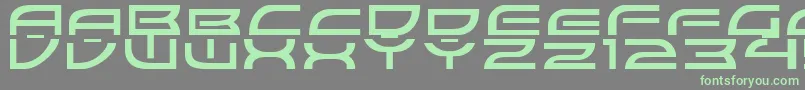 ColonyWarsNormal Font – Green Fonts on Gray Background