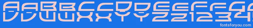 ColonyWarsNormal Font – Pink Fonts on Blue Background