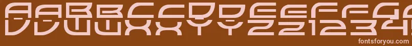 ColonyWarsNormal Font – Pink Fonts on Brown Background