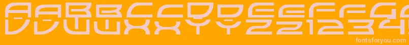 ColonyWarsNormal Font – Pink Fonts on Orange Background