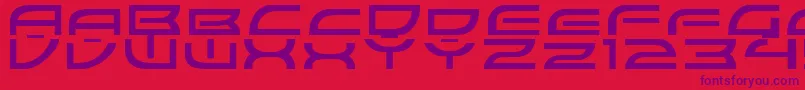 ColonyWarsNormal Font – Purple Fonts on Red Background