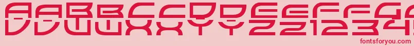 ColonyWarsNormal Font – Red Fonts on Pink Background