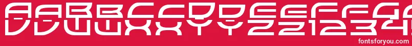 ColonyWarsNormal Font – White Fonts on Red Background