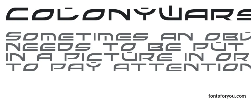 ColonyWarsNormal Font