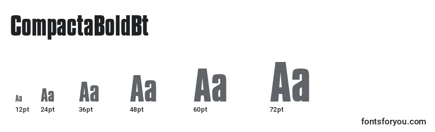 CompactaBoldBt Font Sizes
