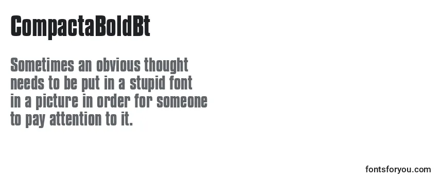CompactaBoldBt Font
