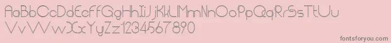 ChempakaRantingSimpul Font – Gray Fonts on Pink Background