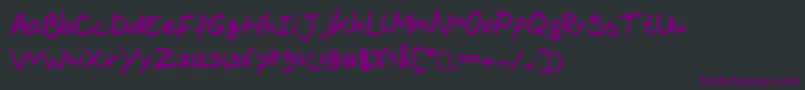 TheBrownFox Font – Purple Fonts on Black Background