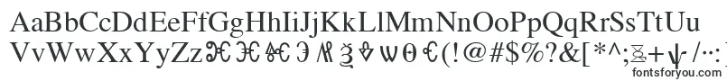 Шрифт OldChurchSlavonicGla – вертикальные шрифты