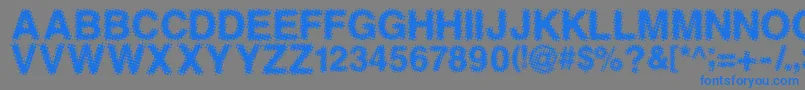 Antfgc Font – Blue Fonts on Gray Background