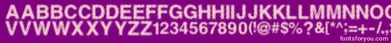 Antfgc Font – Pink Fonts on Purple Background