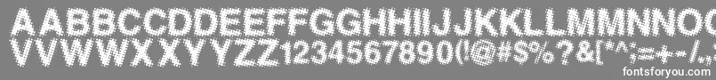 Antfgc Font – White Fonts on Gray Background