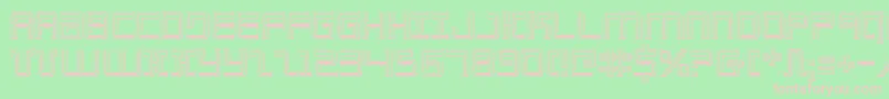 Elecday3D-fontti – vaaleanpunaiset fontit vihreällä taustalla