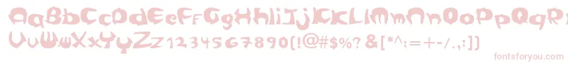Cangreja Font – Pink Fonts on White Background