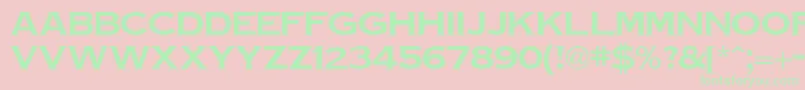 TinplateRegularDb Font – Green Fonts on Pink Background